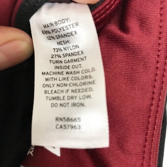 Z by Zella Colorblock Crop Leggings mesh leg S - Picture 8 of 8